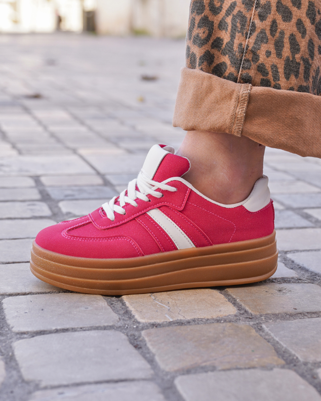 Zapatillas rojas mujer cheap