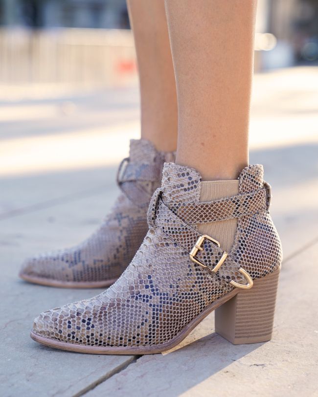 Botines serpiente outlet