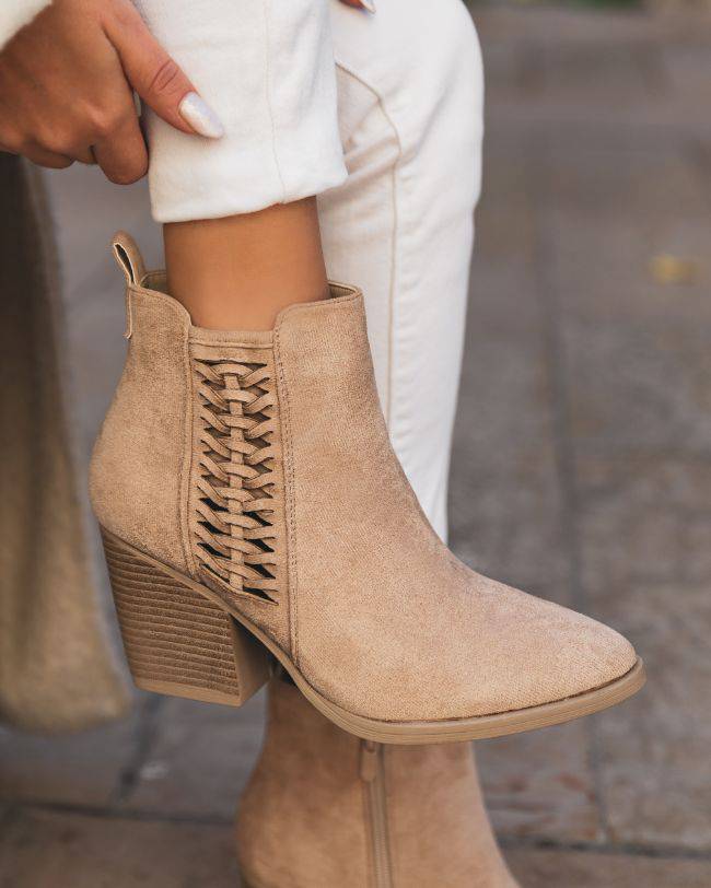 Botines cheap beige mujer