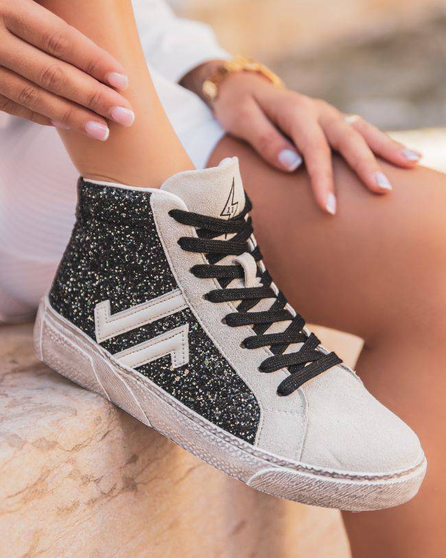 Zapatillas de top brillo