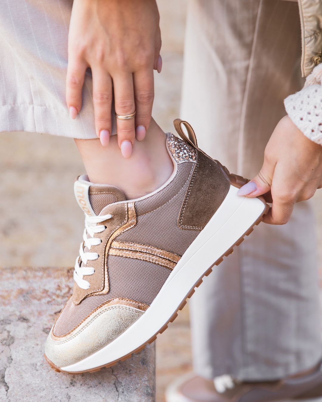 Zapatillas camel mujer new arrivals
