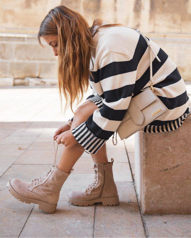 Botines shop color topo